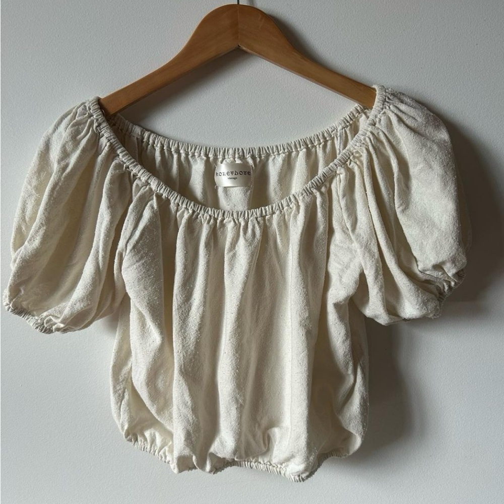 Honeydove Vintage Puff Sleeve Blouse